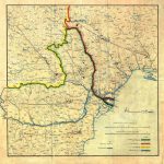 Ottoman map at the beginning of the nineteenth century, on which is marked the territory given to the Tsarist Empire in 1812