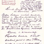 Request from the Government of the Republic of Moldova, addressed to the Minister of War of Romania, to send Emergency Army Over Prut, December 24, 1917 (National Archives of Romania, ANR)