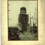 Biserica Încoronării în timpul lucrărilor de construcție, 1921-1922