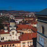 Biserica Încoronării văzută din turnul Catedralei Catolice. 2017