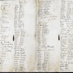Hotărârea de Unire a sătenilor din Câmpuri-Surduc cu care a fost trimis la Marea Adunare Națională de la Alba Iulia reprezentantul lor Nicolae Crețu (a și b), 14/27 noiembrie 1918
