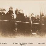 Dr. Aurel Vlad vorbește în fața Adunării Naționale de la Alba Iulia