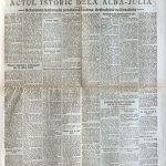 Ziarul Universul anunță pe prima pagină „Actul istoric de la Alba Iulia”, 24 noiembrie/7 decembrie 1918
